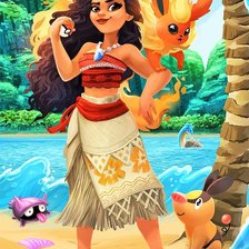 Схема вышивки «Моана»