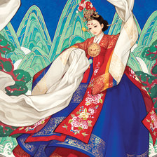 Схема вышивки «Кореянка»