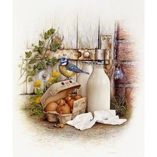 Схема вышивки «ДЕРЕВЕНСКИЙ НАТЮРМОРТ»