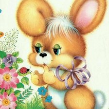 Схема вышивки «зая»