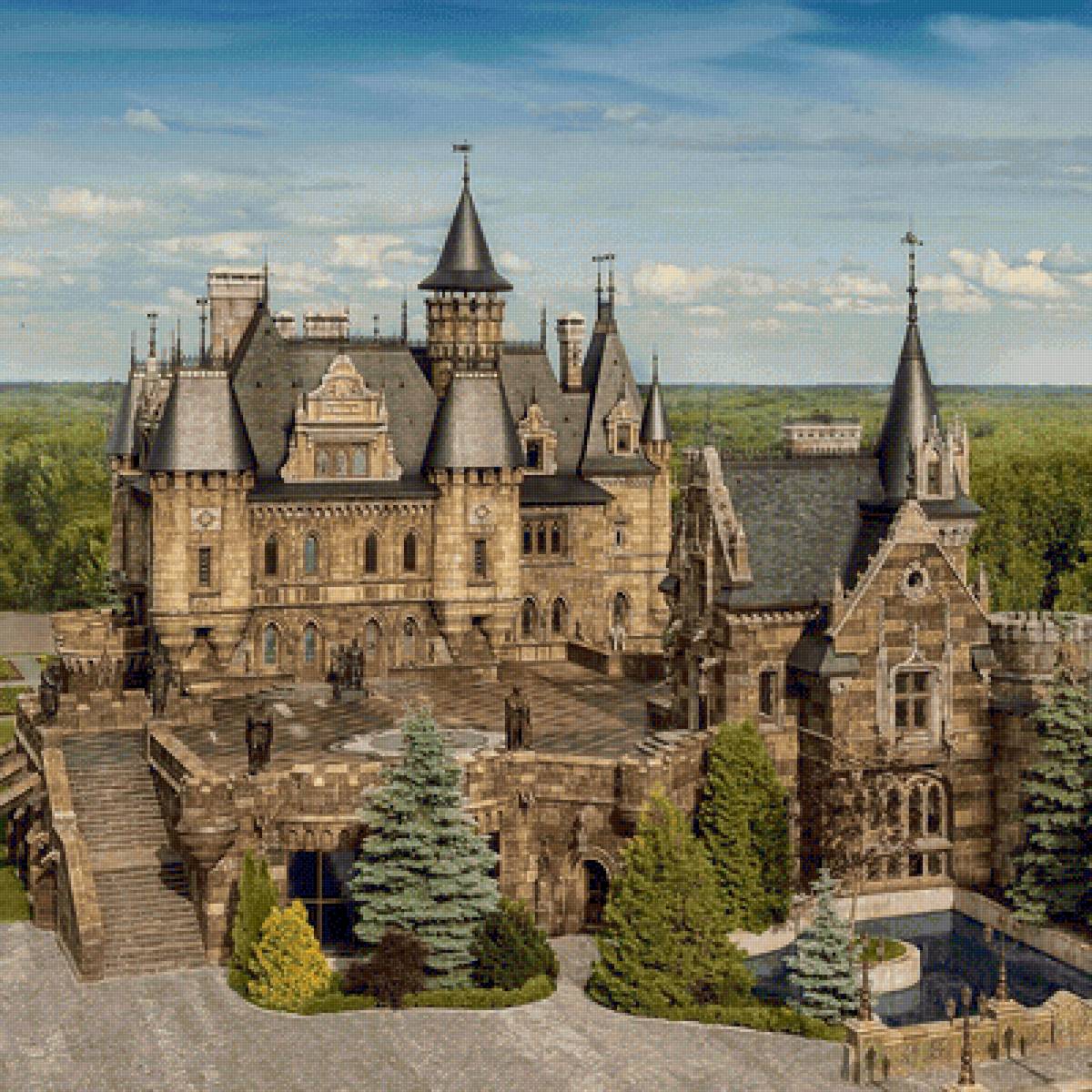 Замок короля Артура - замок, средневековье, рыцари - предпросмотр