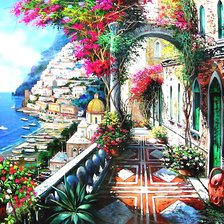 Схема вышивки «Позитано»