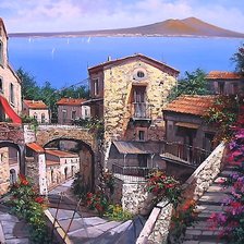 Схема вышивки «Итальянский пейзаж»