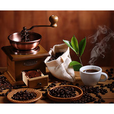 Схема вышивки «Кофейный натюрморт.»