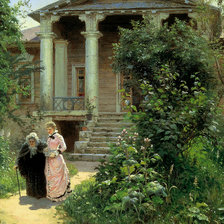 Схема вышивки «Василий Поленов. Бабушкин сад»