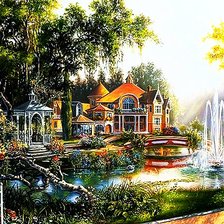 Схема вышивки «Уютное место»