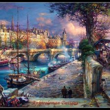 Схема вышивки «ЦАО ЮН. БЕРЕГА СЕНЫ»