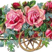 Схема вышивки «vozik,ruze»