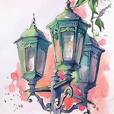 Схема вышивки «акварель»