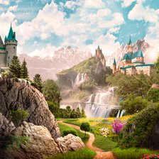 Схема вышивки «Чарівний замок»