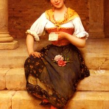 Схема вышивки «письмо»