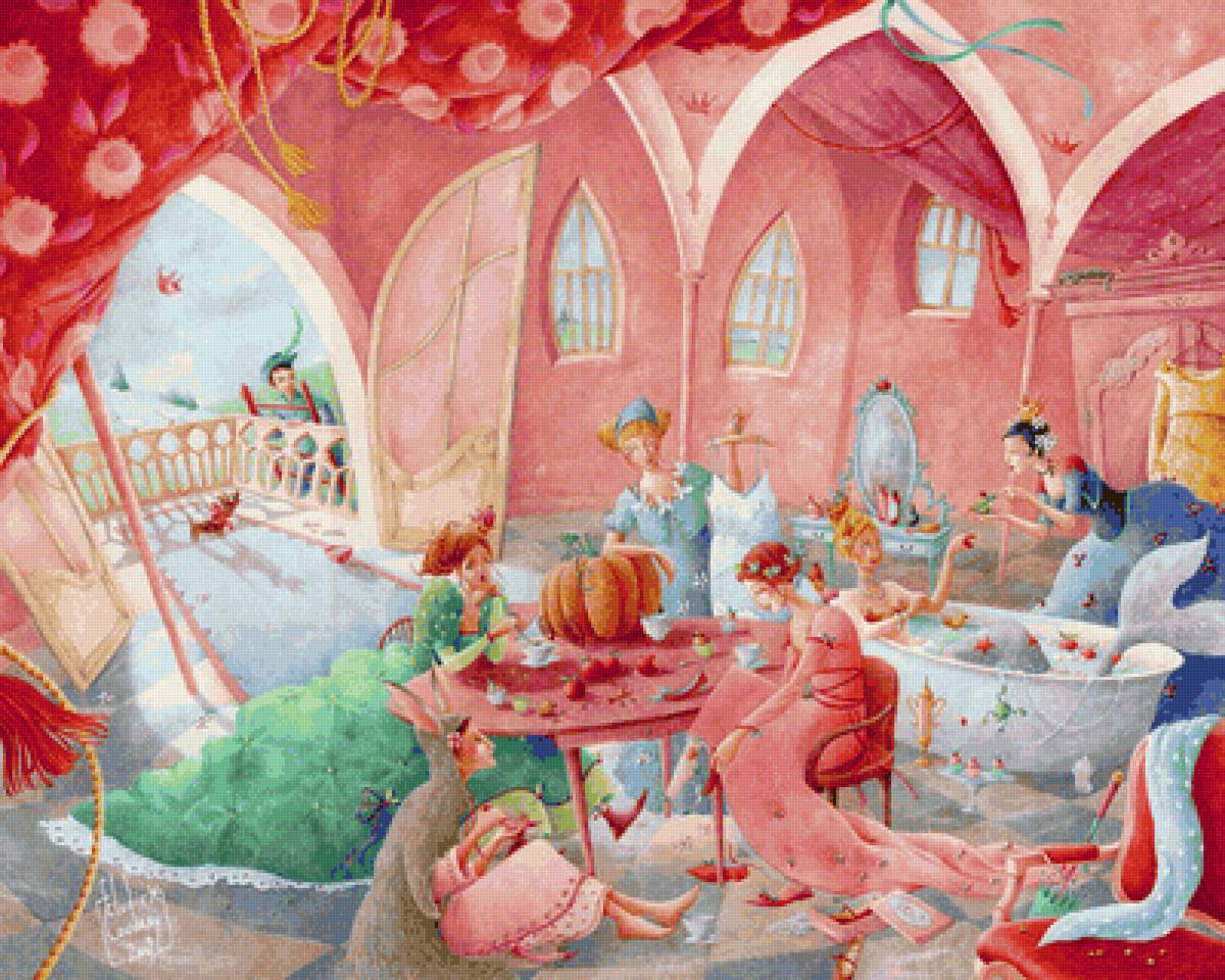 Элоди Кудрей.Что на самом деле происходит в замке ? - сказки, картины - предпросмотр