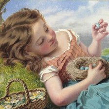 Схема вышивки «Софи Андерсен Птичье гнездо»