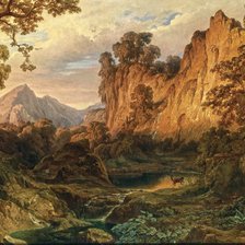 Схема вышивки «Пейзаж»