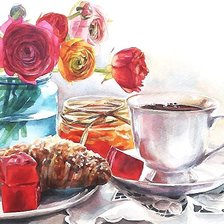 Схема вышивки «акварель»