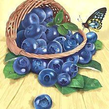 Схема вышивки «черника»