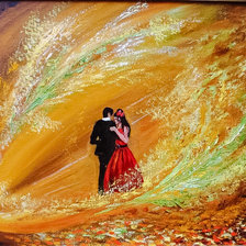 Схема вышивки «Autumn Blues.»