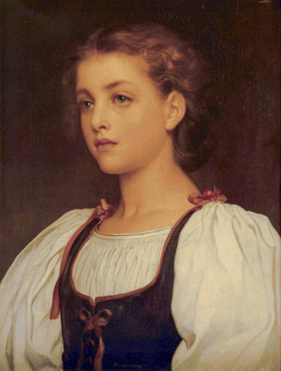 Biondina. - frederick leighton paints.ladies.portraits. - предпросмотр