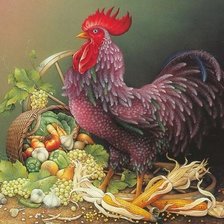 Схема вышивки «птицы»