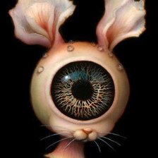 Схема вышивки «Сюрриалистичный заяц»