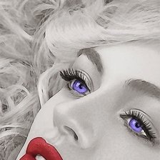 Схема вышивки «Девушка»