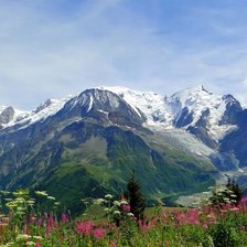 Схема вышивки «Горный пейзаж»