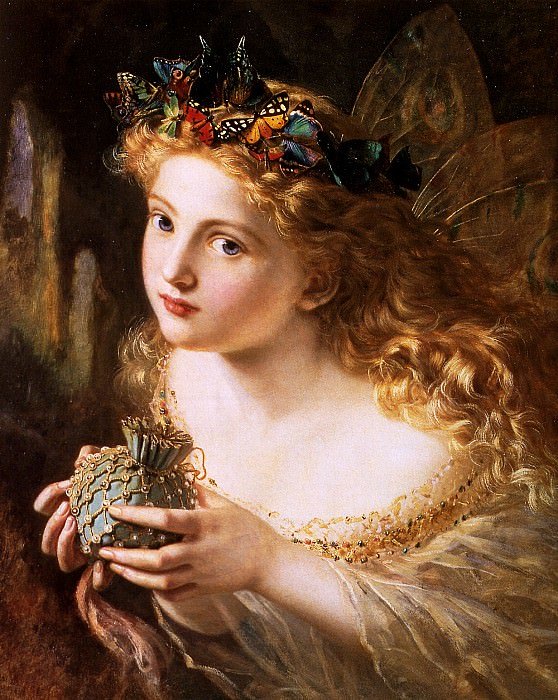 фея бабочек - sophie аnderson, волшебство, девушка, сказка, фея, бабочки - оригинал