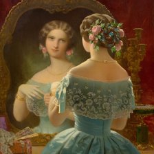 Девушка у зеркала