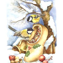 Схема вышивки «акварель»