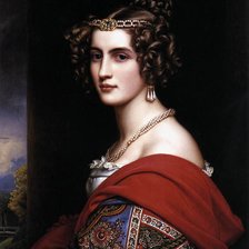 Схема вышивки «Портрет Амалии фон Шинтлинг. Йозеф Карл Штилер»