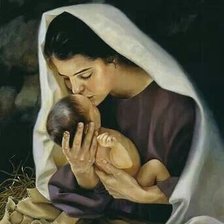 Схема вышивки «Мать с детем»