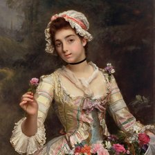 Цветочница. Гюстав Жан Жаке