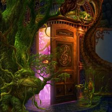 Схема вышивки «Фантастическая дверь»