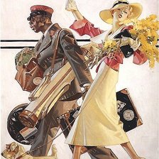 Схема вышивки «ДАМА С СОБАЧКОЙ»