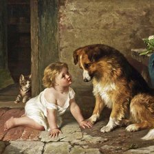 Схема вышивки «Знакомство. George Augustus Holmes»