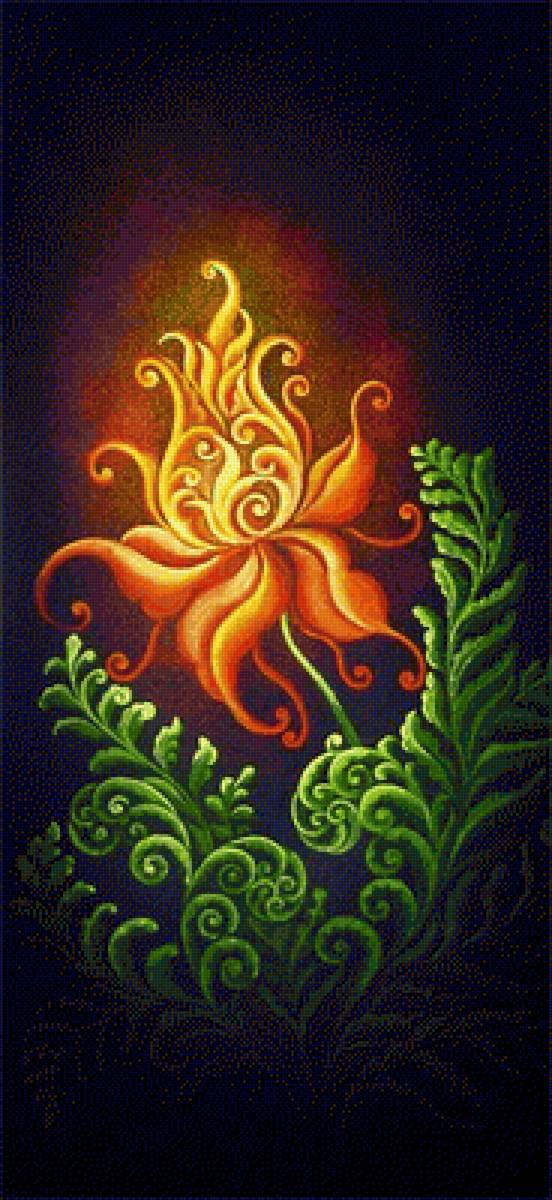 Цветок папоротника - цветок, растения - предпросмотр