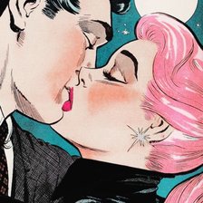 Схема вышивки «Поцелуй»