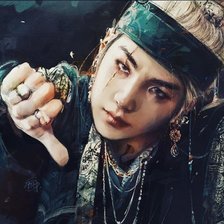 Схема вышивки «BTS SUGA»