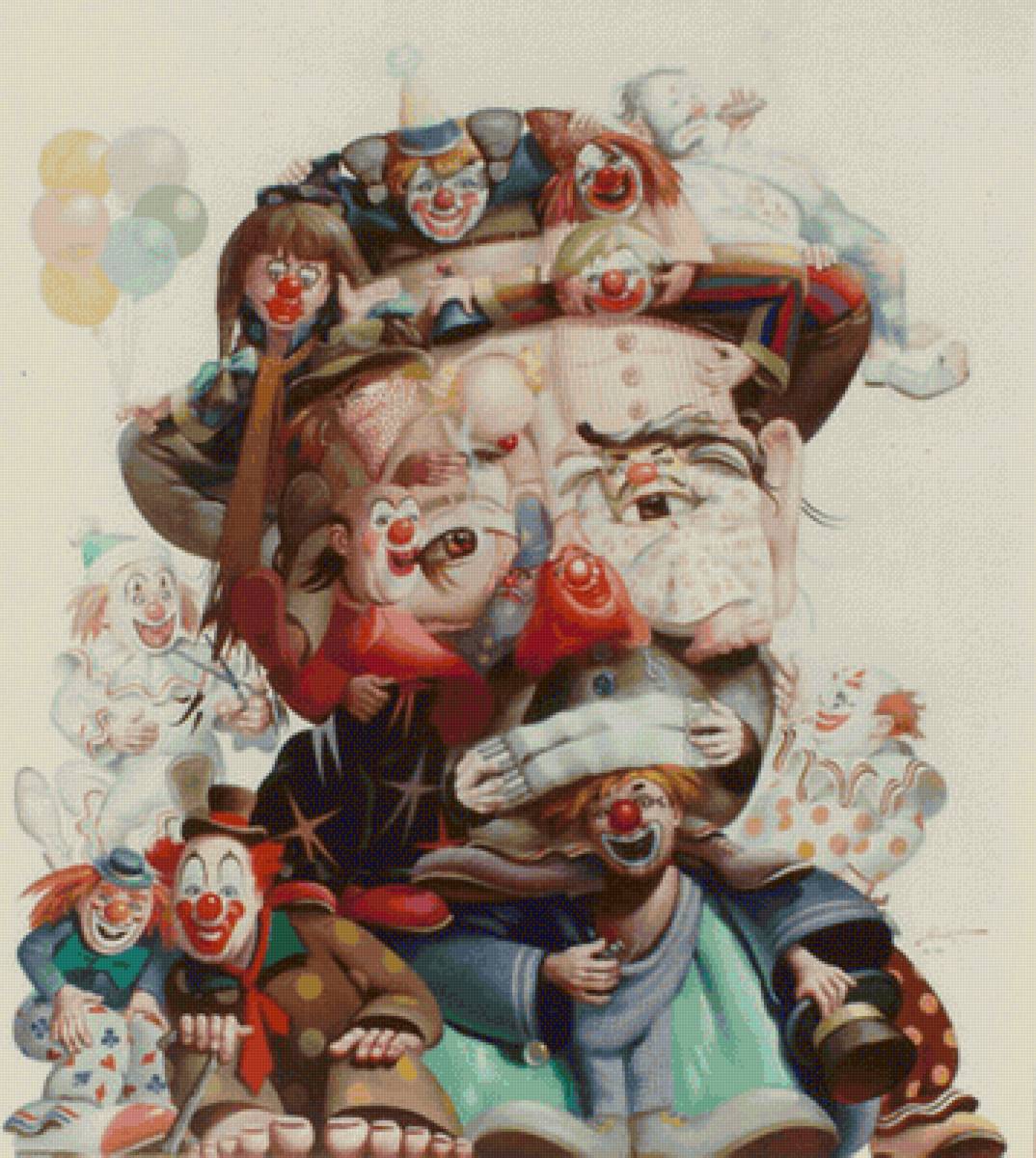 КЛОУНАДА - картины - предпросмотр