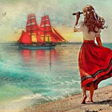 Схема вышивки «Ассоль»