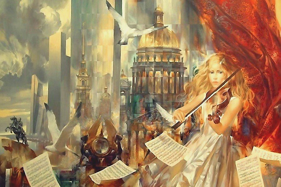 Скрипачка - славинский иван - оригинал