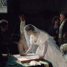 Схема вышивки «Зключение брака»