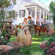 Схема вышивки «Север и Юг»