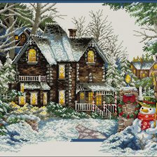 Схема вышивки «Рождественское утро»