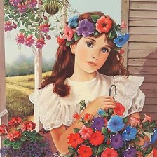 Схема вышивки «Петунья»