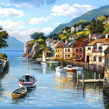 Схема вышивки «Пейзаж.»