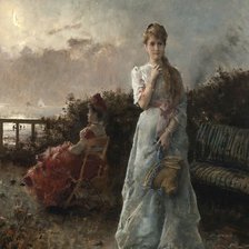 Схема вышивки «Вечер у моря»