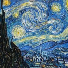 Схема вышивки «Звездная ночь»