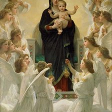 Схема вышивки «АДОЛЬФ УИЛЬЯМ БУГРО. ЦАРИЦА  АНГЕЛОВ»