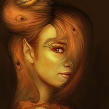 Схема вышивки «девошка»